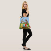 Cute Easter Bunnyfor voor een positieve stemming Tote Bag (Op model)
