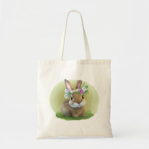Cute Easter Bunnyfor voor een positieve stemming Tote Bag