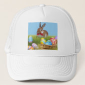 Cute Easter Bunnyfor voor een positieve stemming Trucker Pet (Voorkant)