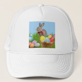 Cute Easter Bunnyfor voor een positieve stemming Trucker Pet (Voorkant)