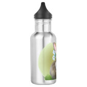 Cute Easter Bunnyfor voor een positieve stemming Waterfles (Links)