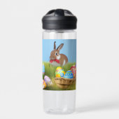 Cute Easter Bunnyfor voor een positieve stemming Waterfles (Voorkant)