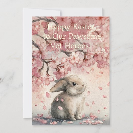 Cute Easter Card for Veterinary Personal Feestdagenkaart (Voorkant)