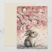 Cute Easter Card for Veterinary Personal Feestdagenkaart (Voorkant / Achterkant)