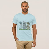 Cute Easter Cats with Bunny Ears, Flowers & Egg Ba T-shirt (Voorkant volledig)