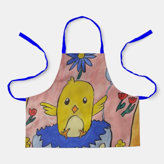 Cute Easter Chick Apron Schort (Voorkant)