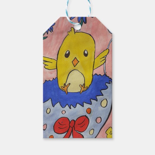 Cute Easter Chick-cadeau-Label Cadeaulabel (Voorkant)