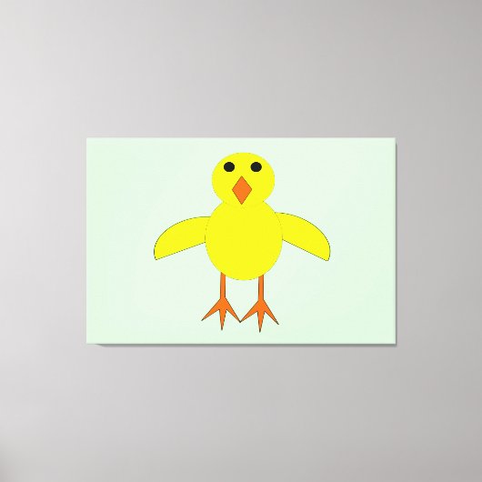 Cute Easter Chick Canvas Pri Afdruk (Voorkant)