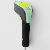 Cute Easter Chick Golf Driver Hoesje Golfheadcover (Schuin)