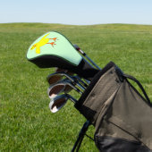 Cute Easter Chick Golf Driver Hoesje Golfheadcover (Insitu)