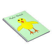 Cute Easter Chick-laptop Notitieboek (Rechterzijde)