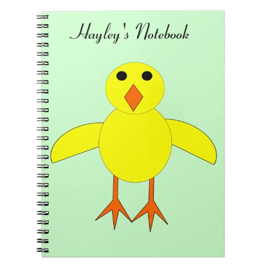 Cute Easter Chick-laptop Notitieboek (Voorkant)