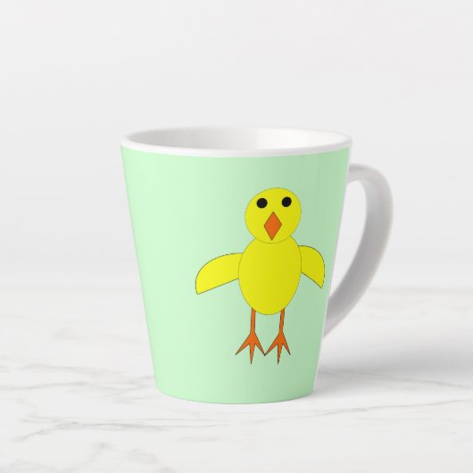 Cute Easter Chick Latte Mok (Rechterhoek)