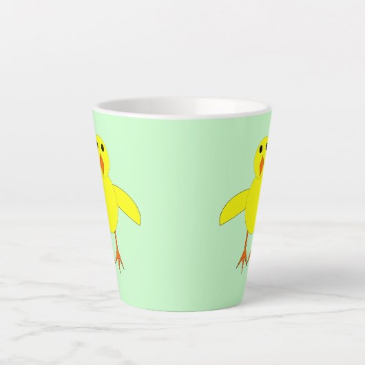 Cute Easter Chick Latte Mok (Voorkant)