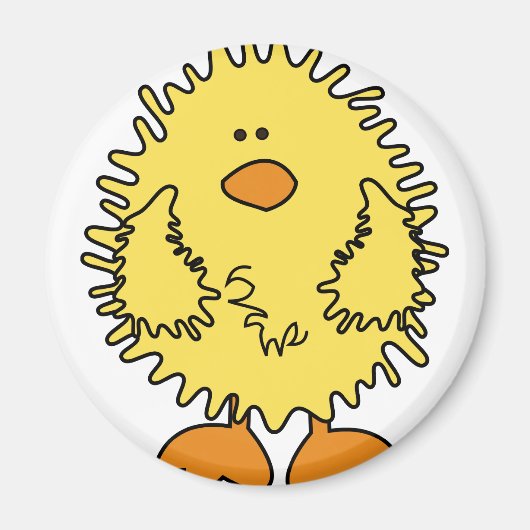 Cute Easter Chick Magneet (Voorkant)