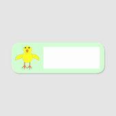 Cute Easter Chick Naamplaatje (Voorkant)