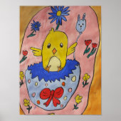 Cute Easter Chick Poster (Voorkant)