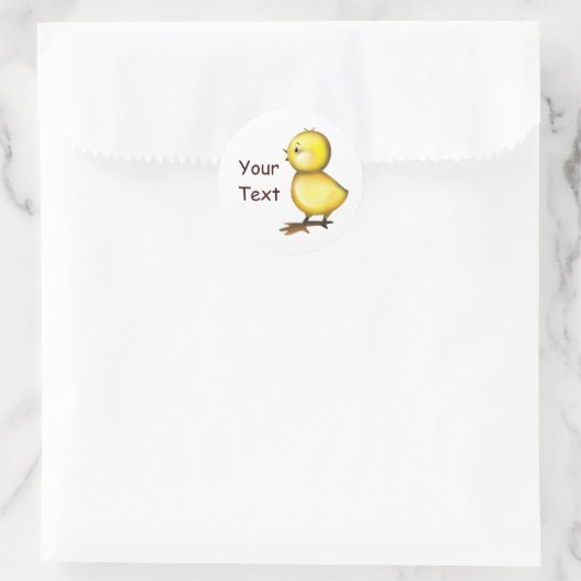 Cute Easter Chick Sticker (Tas)