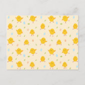 Cute Easter Chicken Pattern Feestdagenkaart (Voorkant)