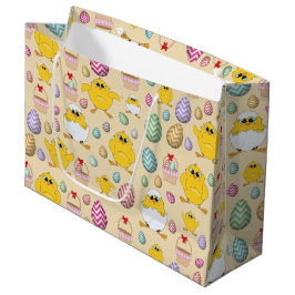 Cute Easter Chicken Pattern Groot Cadeauzakje