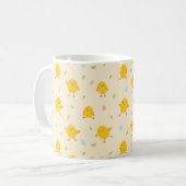 Cute Easter Chicken Pattern Koffiemok (Voorkant links)