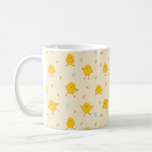 Cute Easter Chicken Pattern Koffiemok