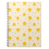 Cute Easter Chicken Pattern Notitieboek (Voorkant)
