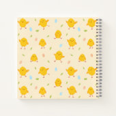 Cute Easter Chicken Pattern Notitieboek (Achterkant)