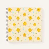 Cute Easter Chicken Pattern Notitieboek (Voorkant)