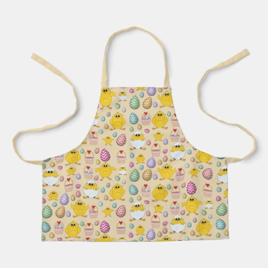 Cute Easter Chicken Pattern Schort (Voorkant)