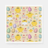 Cute Easter Chicken Pattern Servet (Voorkant)