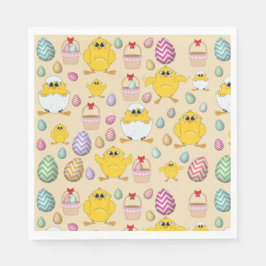 Cute Easter Chicken Pattern Servet