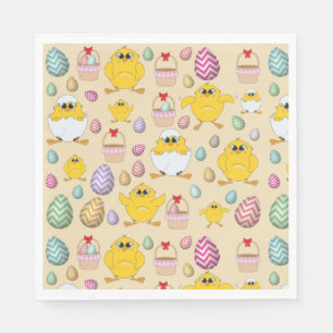 Cute Easter Chicken Pattern Servet
