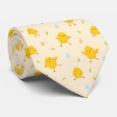 Cute Easter Chicken Pattern Stropdas (Opgerold)