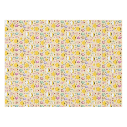 Cute Easter Chicken Pattern Tafelkleed (Voorkant (Horizontaal))