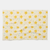 Cute Easter Chicken Pattern Theedoek (Horizontaal)