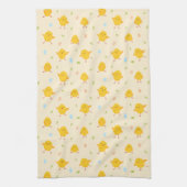 Cute Easter Chicken Pattern Theedoek (Verticaal)