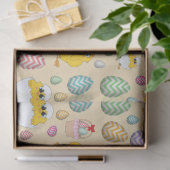 Cute Easter Chicken Pattern Tissuepapier (Geschenk)