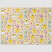 Cute Easter Chicken Pattern Tissuepapier (Voorkant)