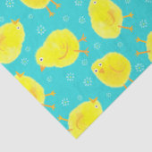 Cute Easter Chicken Pattern Tissuepapier (Detail)