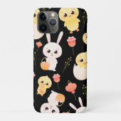 Cute Easter Chicks & Bunnies Seamless Pattern  Case-Mate iPhone Case (Achterkant)