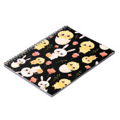 Cute Easter Chicks & Bunnies Seamless Pattern  Notitieboek (Linkerzijde)