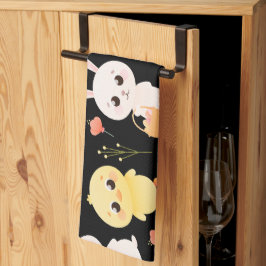 Cute Easter Chicks & Bunnies Seamless Pattern  Theedoek