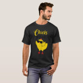 Cute Easter Chicks Digts Me Funny Kinder T-shirt (Voorkant volledig)