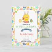Cute easter Chicparty Calls-uitnodiging Kaart (Staand voorkant)