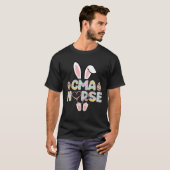 Cute Easter CMA Nurse Bunny Ears Happy Easter Eggs T-shirt (Voorkant volledig)