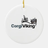 Cute Easter Corgi Keramisch Ornament (Achterkant)
