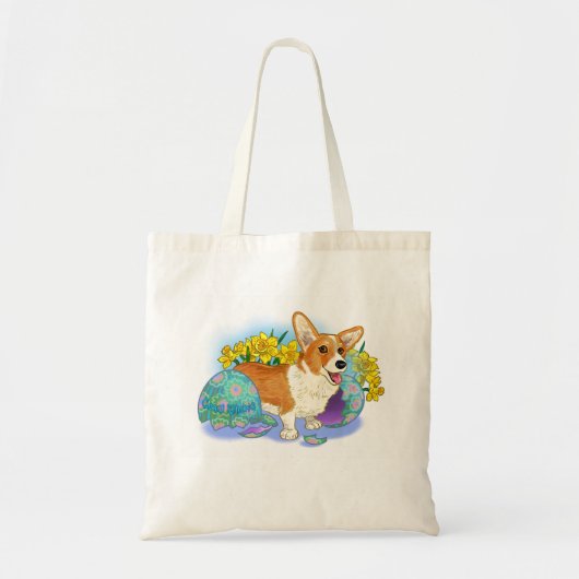 Cute Easter Corgi Tote Bag (Voorkant)