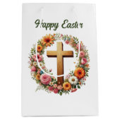 Cute Easter Cross customizable Medium Cadeauzakje (Voorkant)