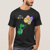 Cute Easter Dino Balloon Design T-shirt (Voorkant)